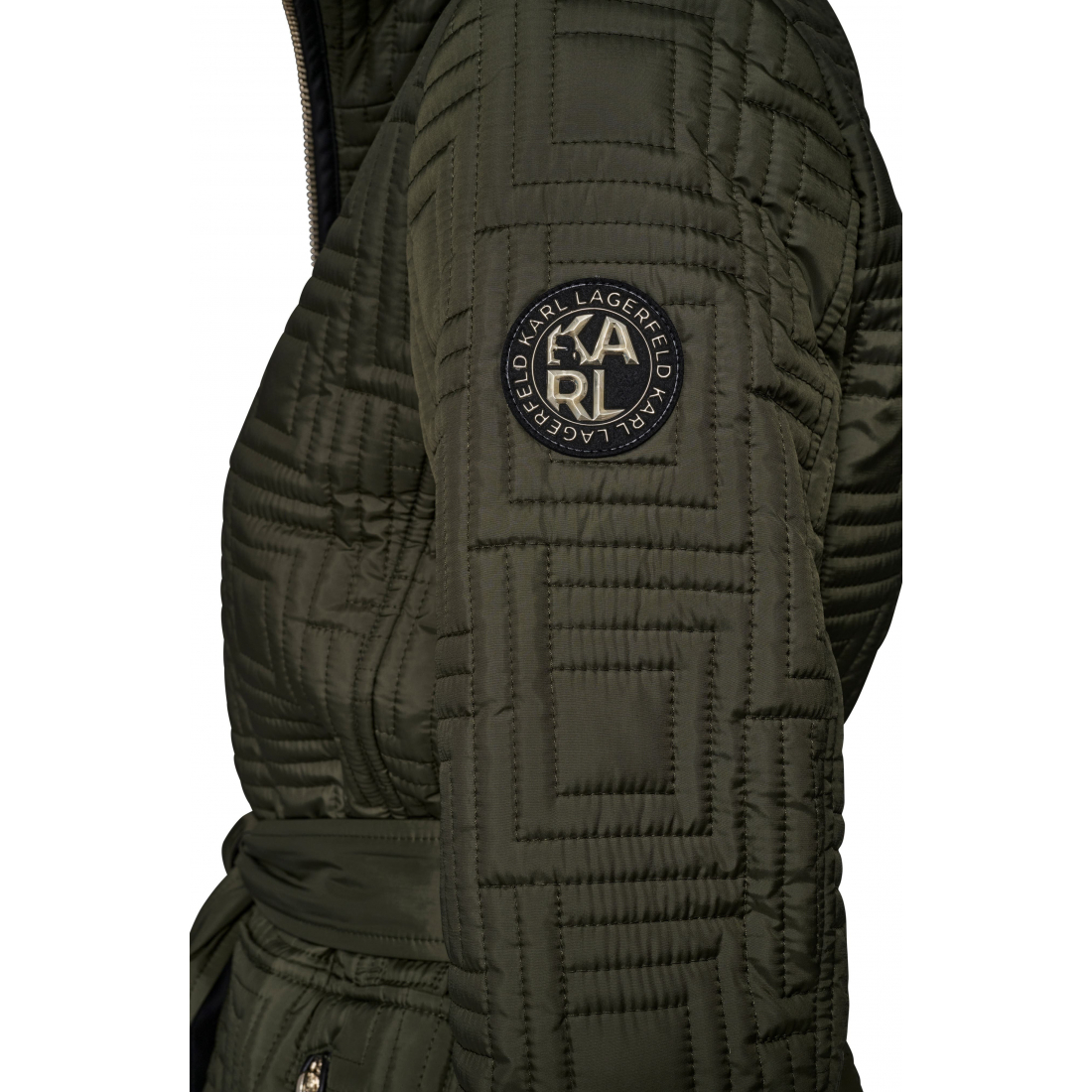 Veste matelassée 'Hooded Belted Zip' pour Femmes