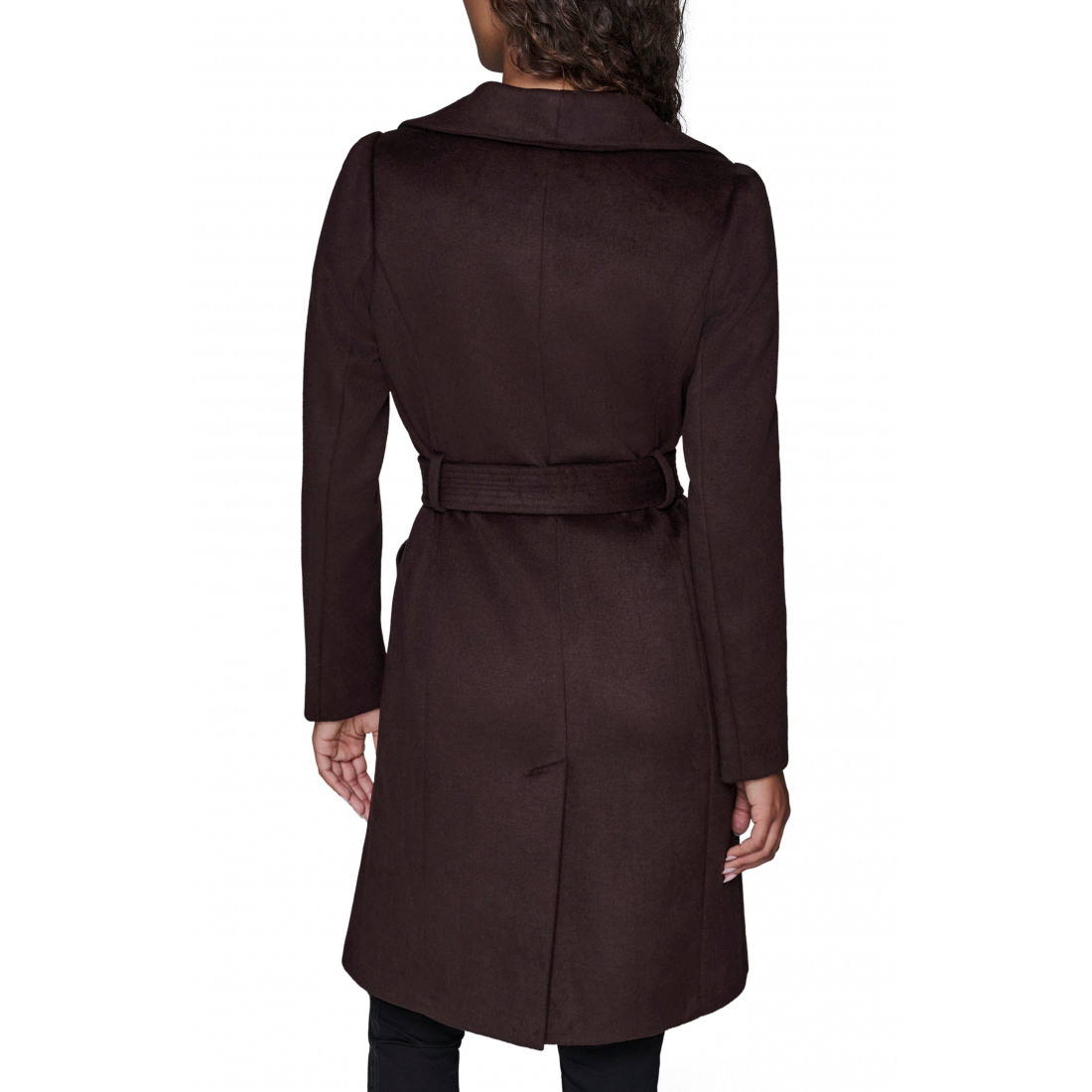 Manteau 'Puff Sleeve Belted' pour Femmes