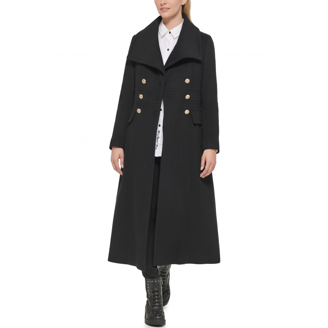 Manteau 'Double Breasted Wool Blend Military' pour Femmes