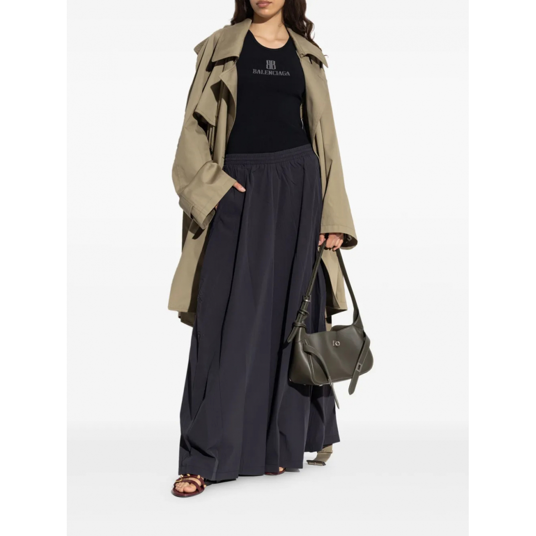 Jupe Maxi 'Elasticated-Waist Pocket' pour Femmes