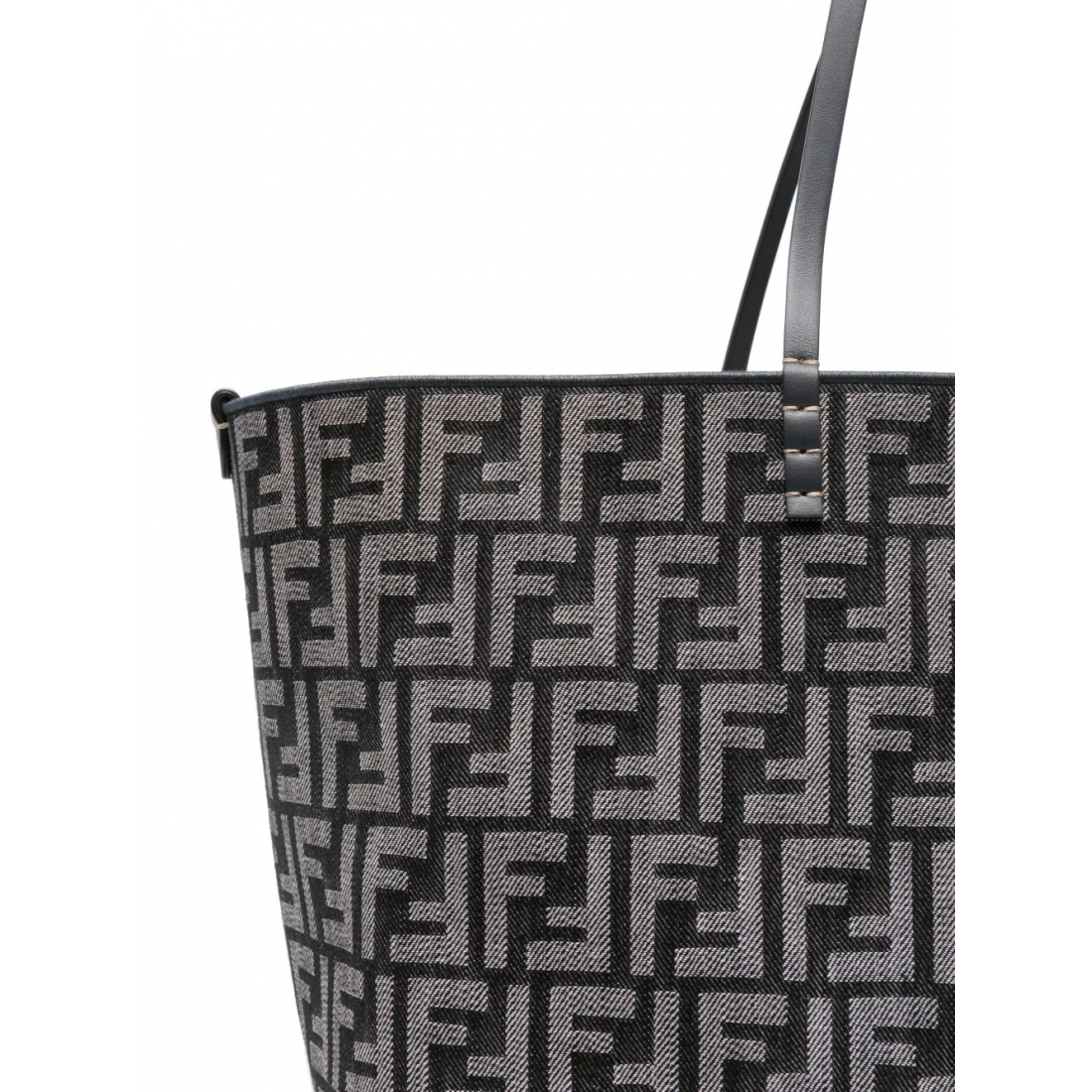 Sac Cabas 'Large Roll Denim Ff-Jacquard' pour Femmes