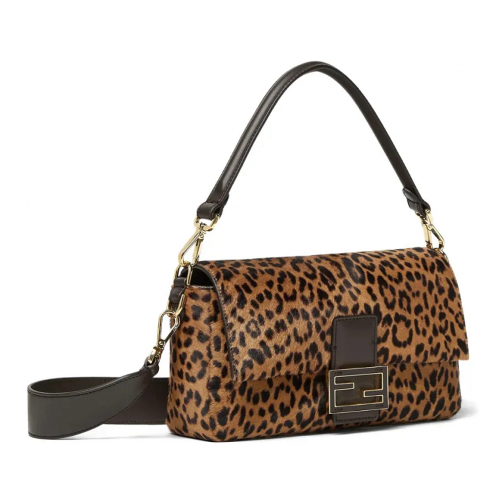 Women's 'Baguette® Leopard-Print Logo-Plaque' Tote Bag