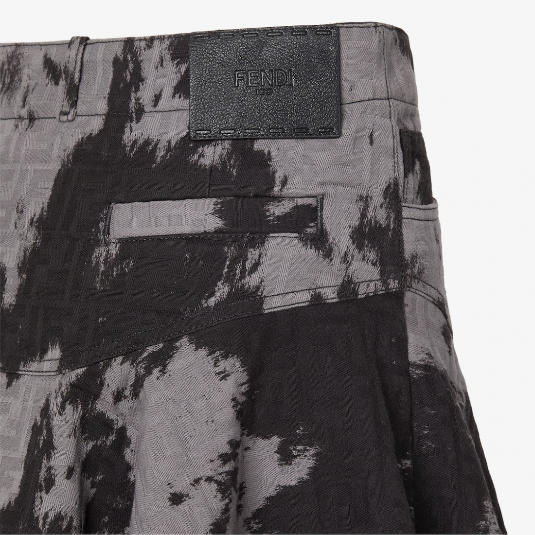 Women's 'Ff Animalier Denim' Mini Skirt