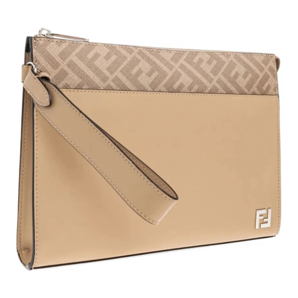 Men's 'Ff Appliqué' Clutch Bag