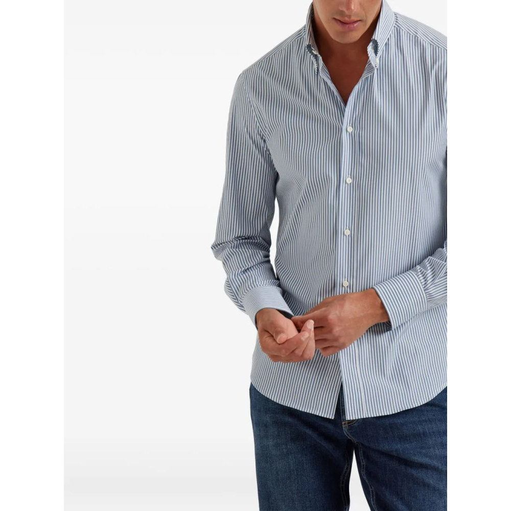 Chemise 'Striped Poplin' pour Hommes