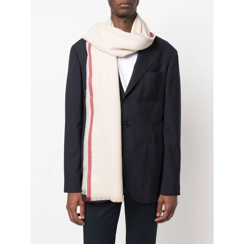 Foulard en soie 'Stripe-Detail' pour Hommes