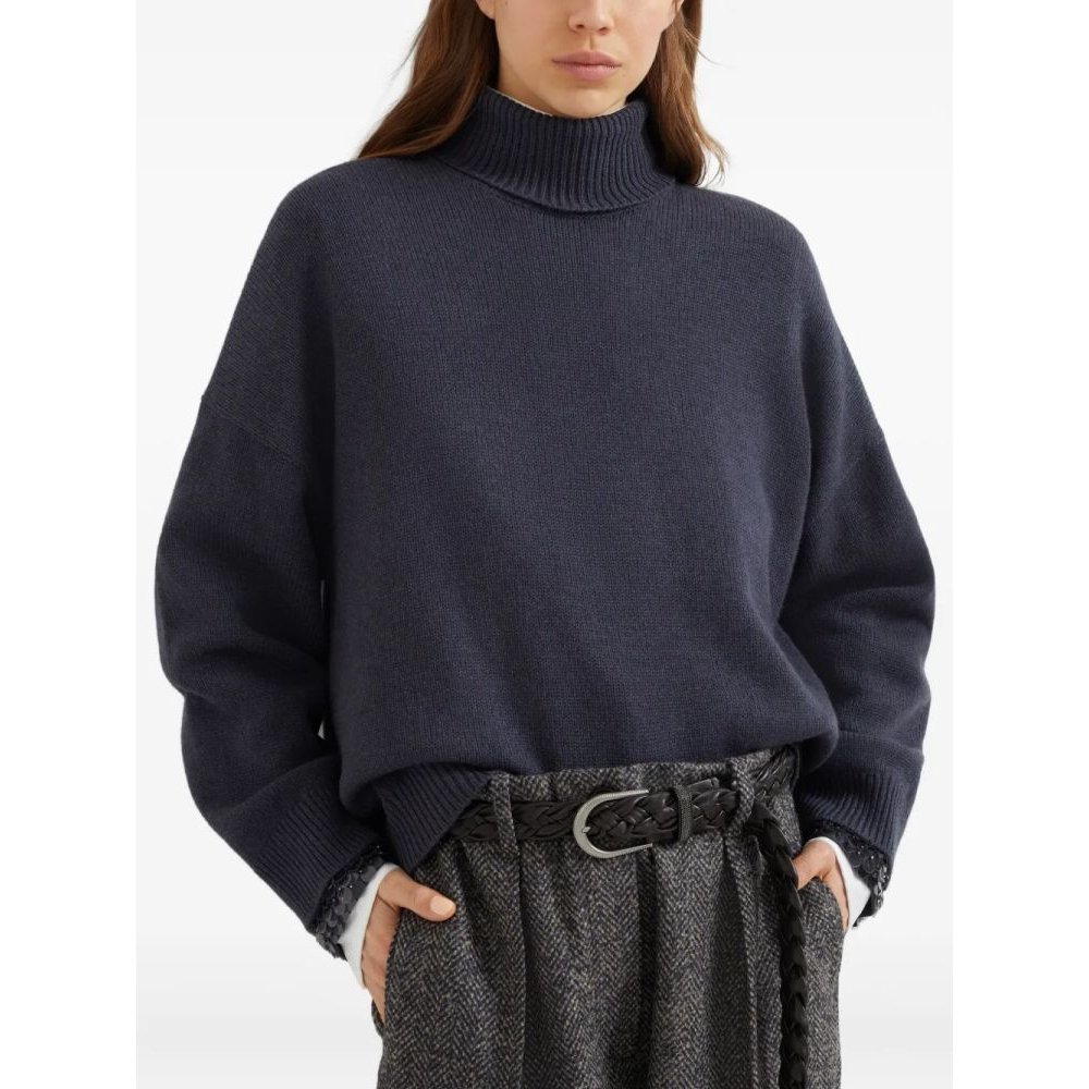 Women's 'Sequin-Embellished' Turtleneck Sweater