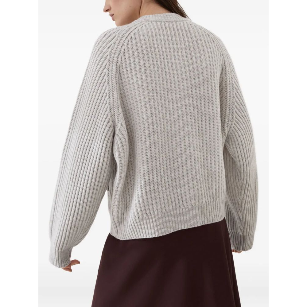 Cardigan 'Ribbed Button-Up' pour Femmes