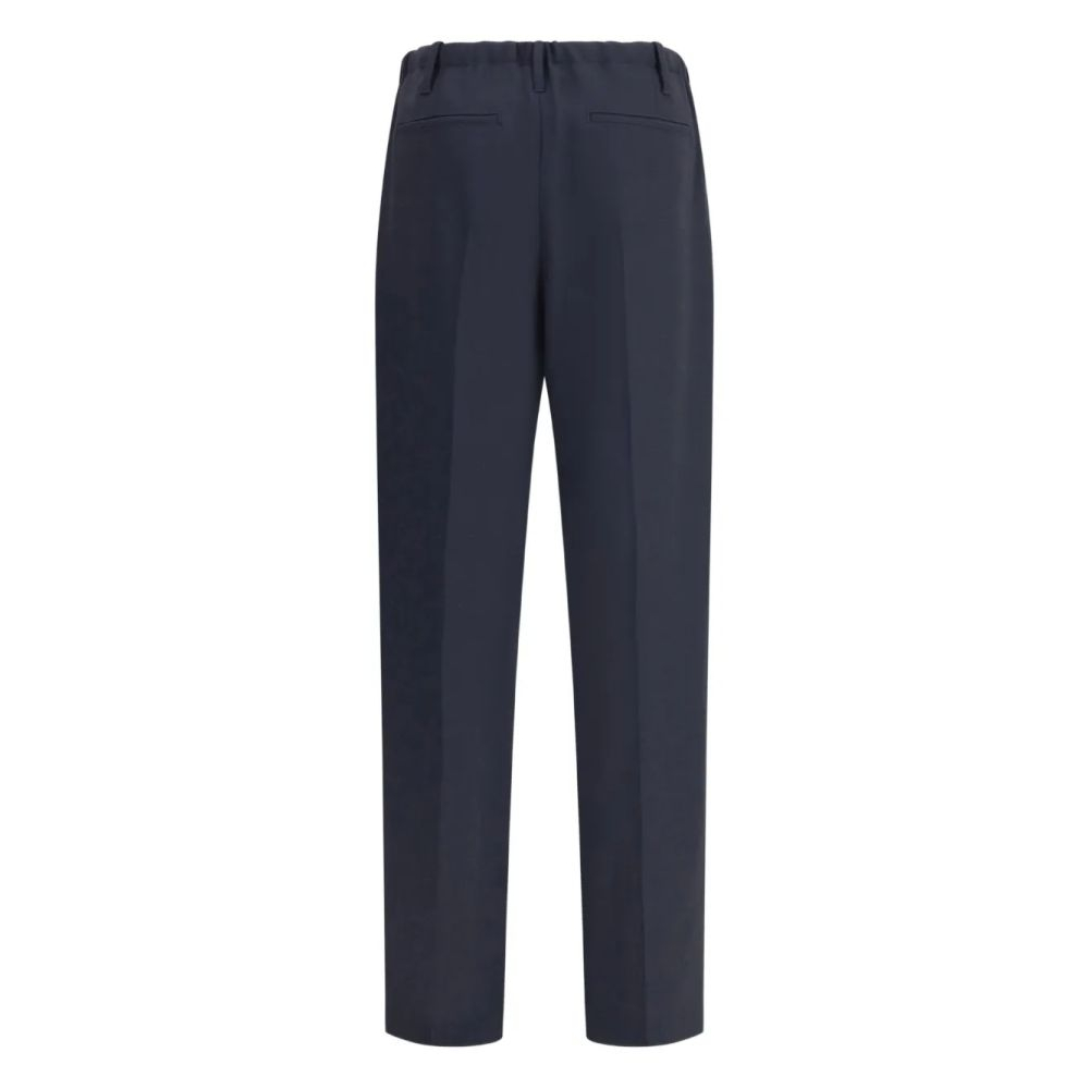 Pantalon 'Elastic-Waistband Pleated' pour Femmes