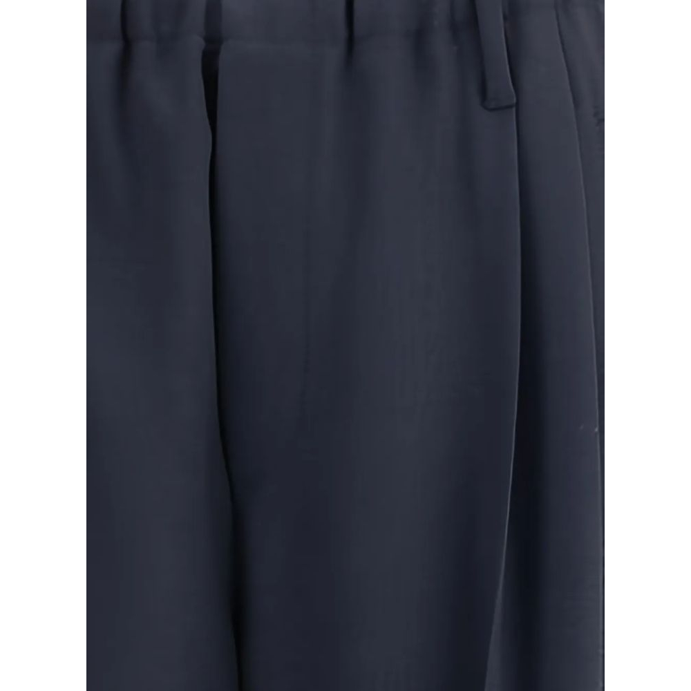 Pantalon 'Elastic-Waistband Pleated' pour Femmes