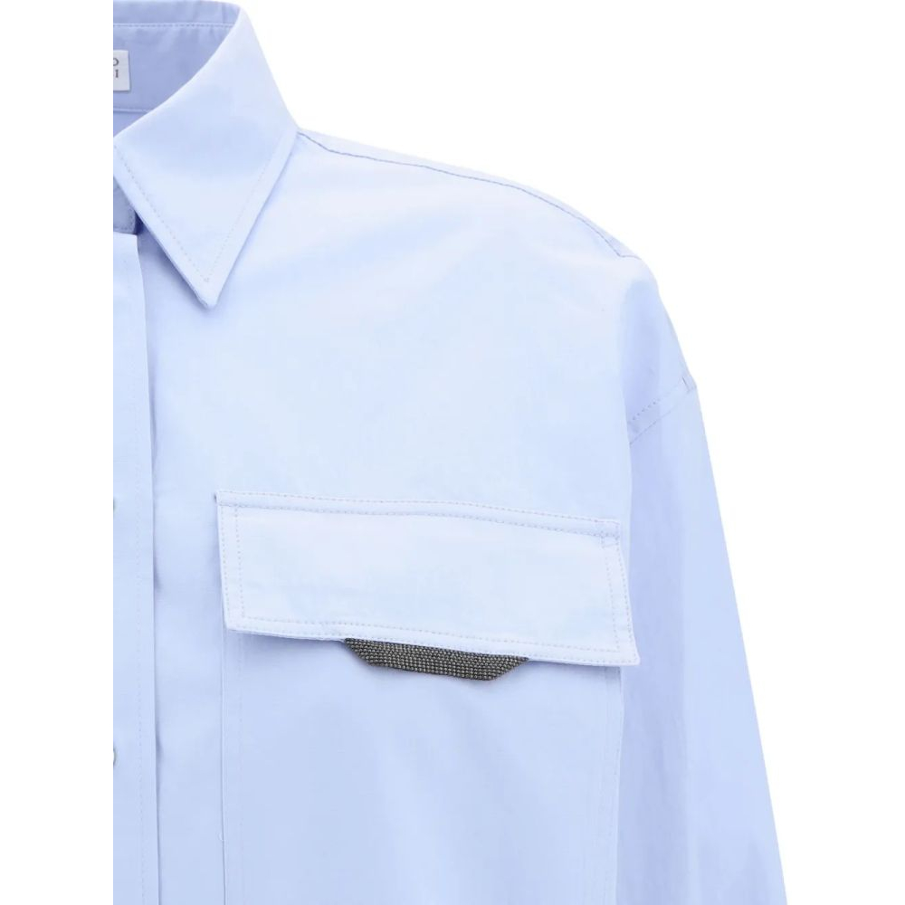 Chemise 'Jewel-Embellished Pocket' pour Femmes