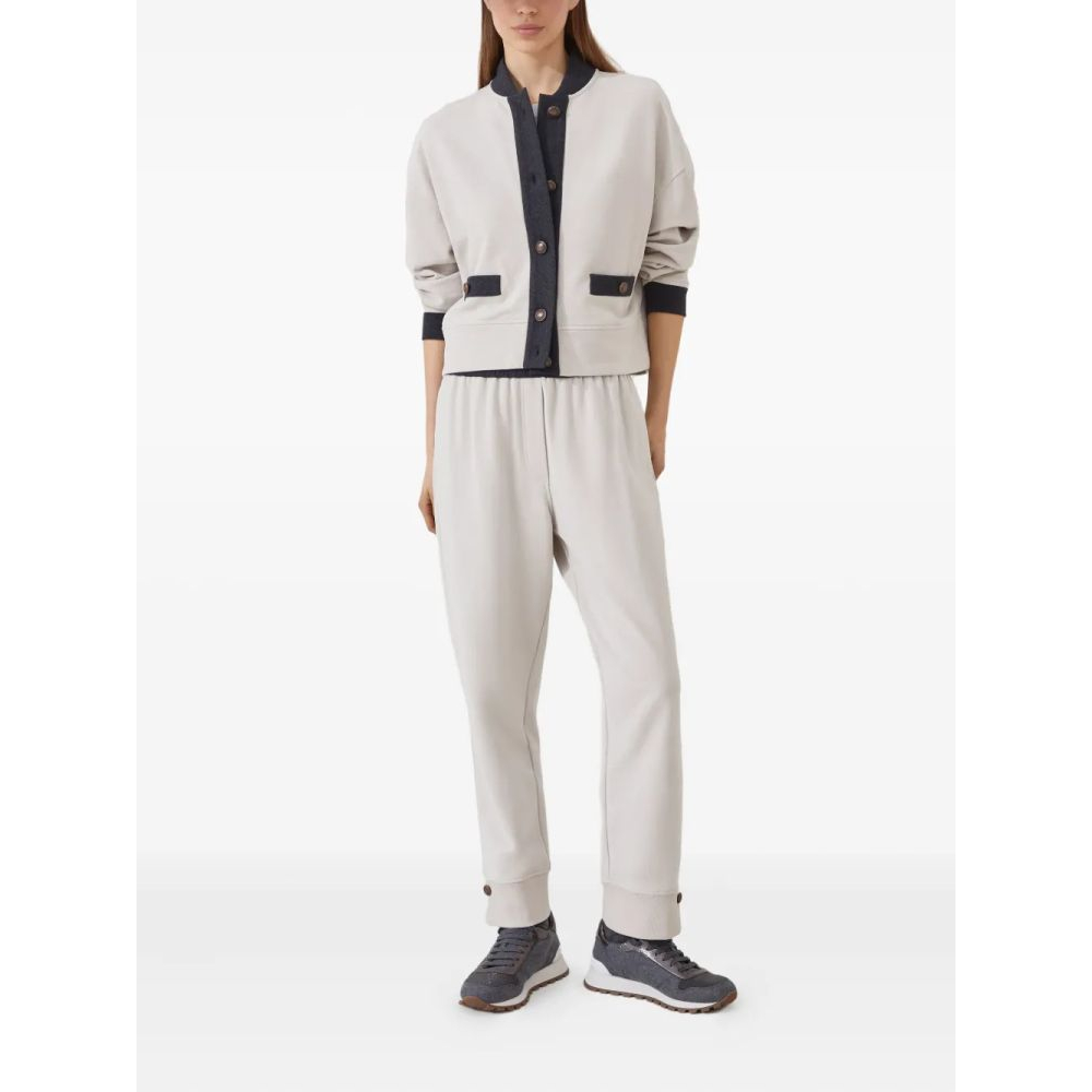 Sweatshirt 'Button-Fastening Panelled' pour Femmes