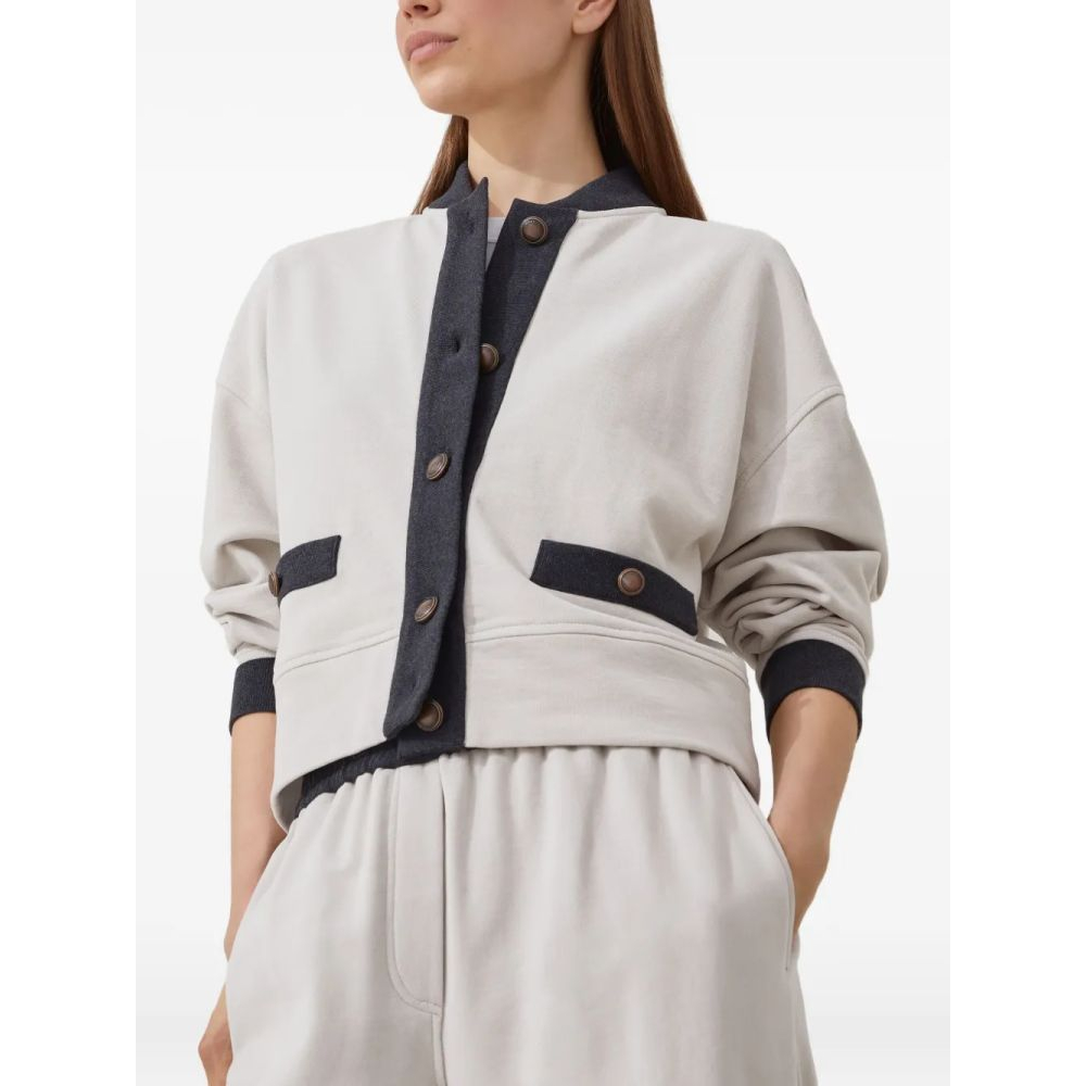 Sweatshirt 'Button-Fastening Panelled' pour Femmes