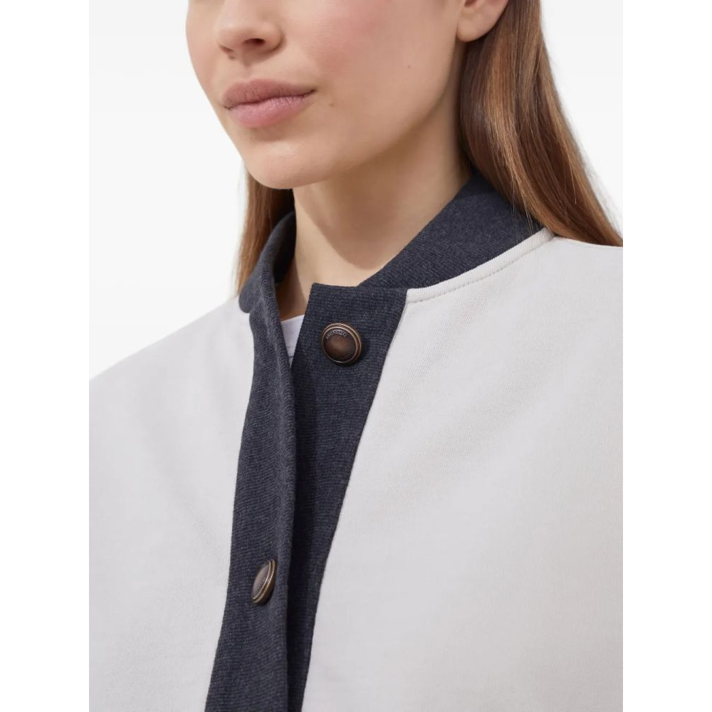 Sweatshirt 'Button-Fastening Panelled' pour Femmes