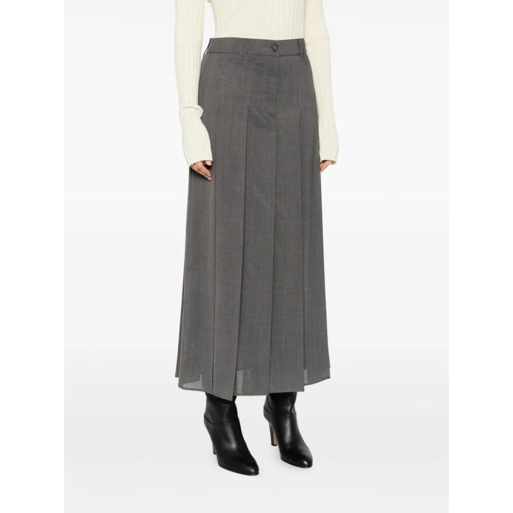 Jupe Midi 'Pleated' pour Femmes