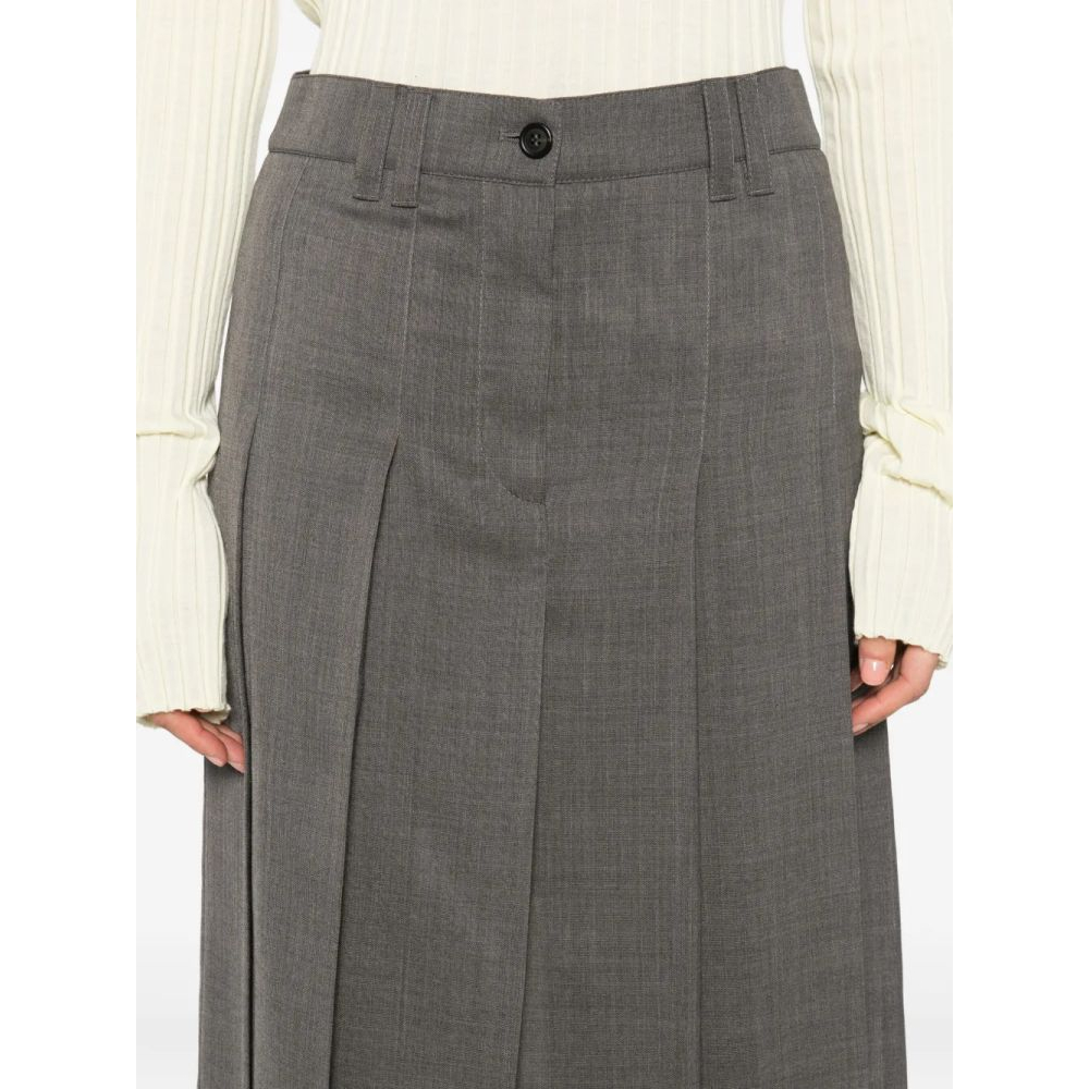 Jupe Midi 'Pleated' pour Femmes