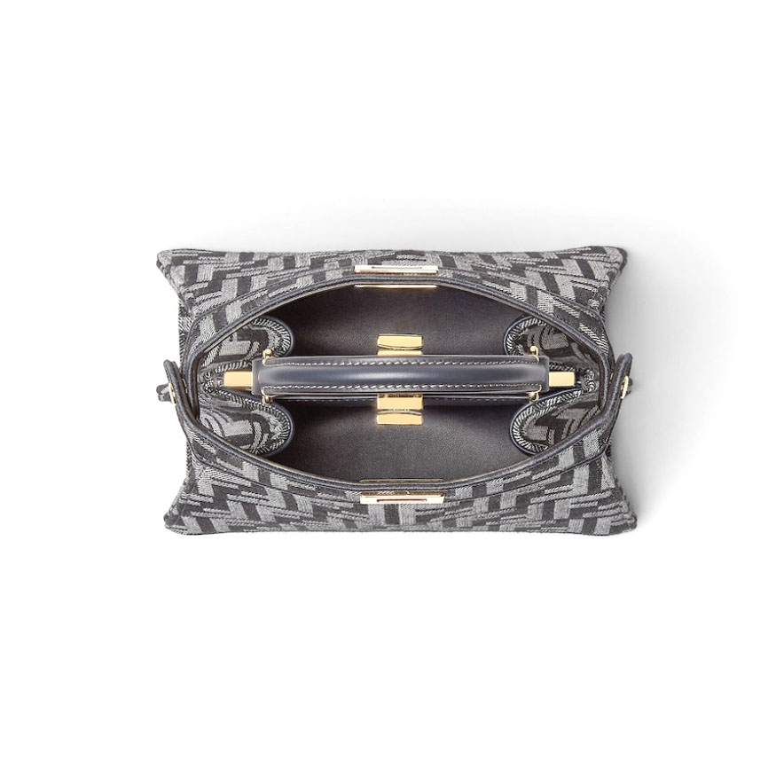 Women's 'Denim-Effect Ff Jacquard' Handbag