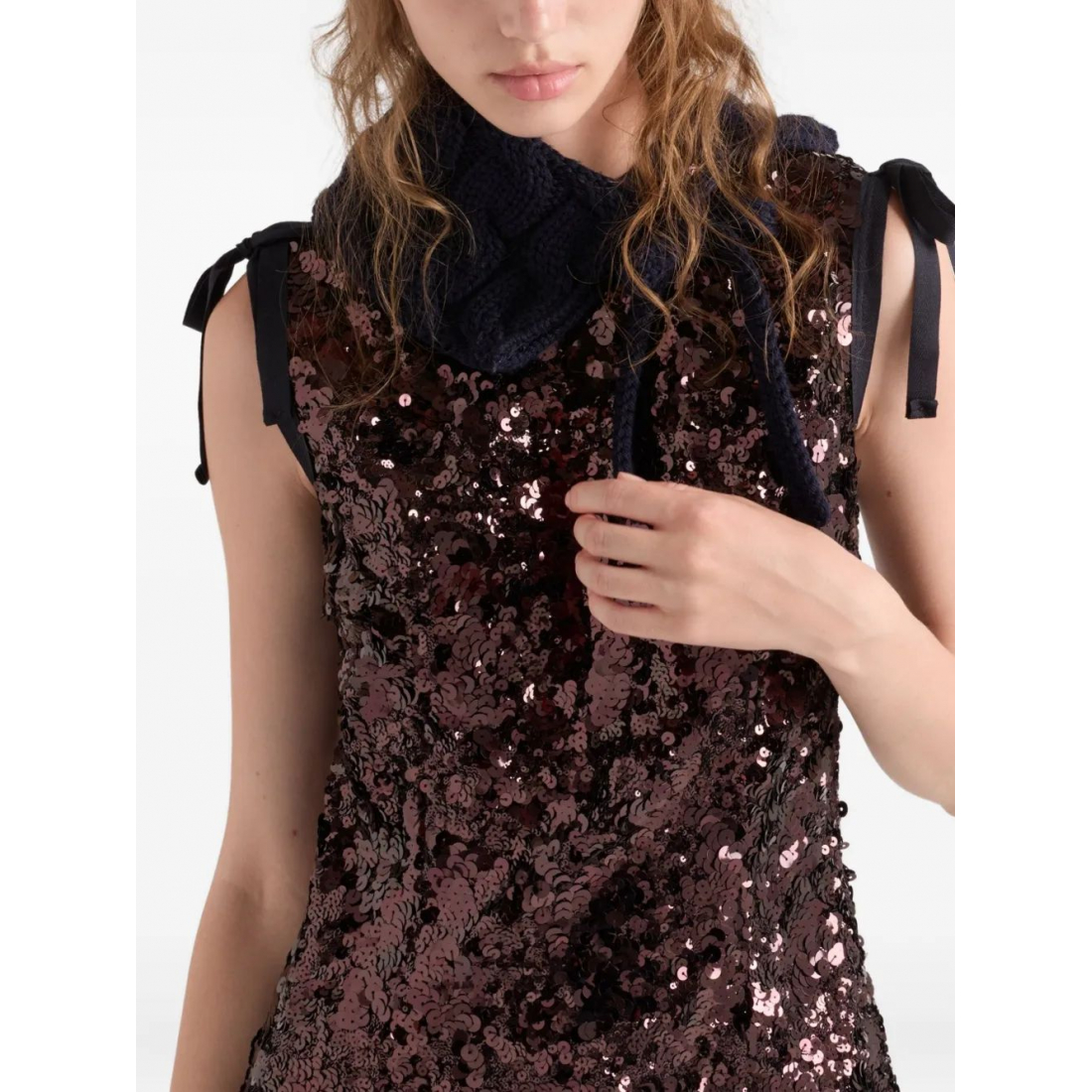 Robe Midi 'Sequin Sleeveless' pour Femmes