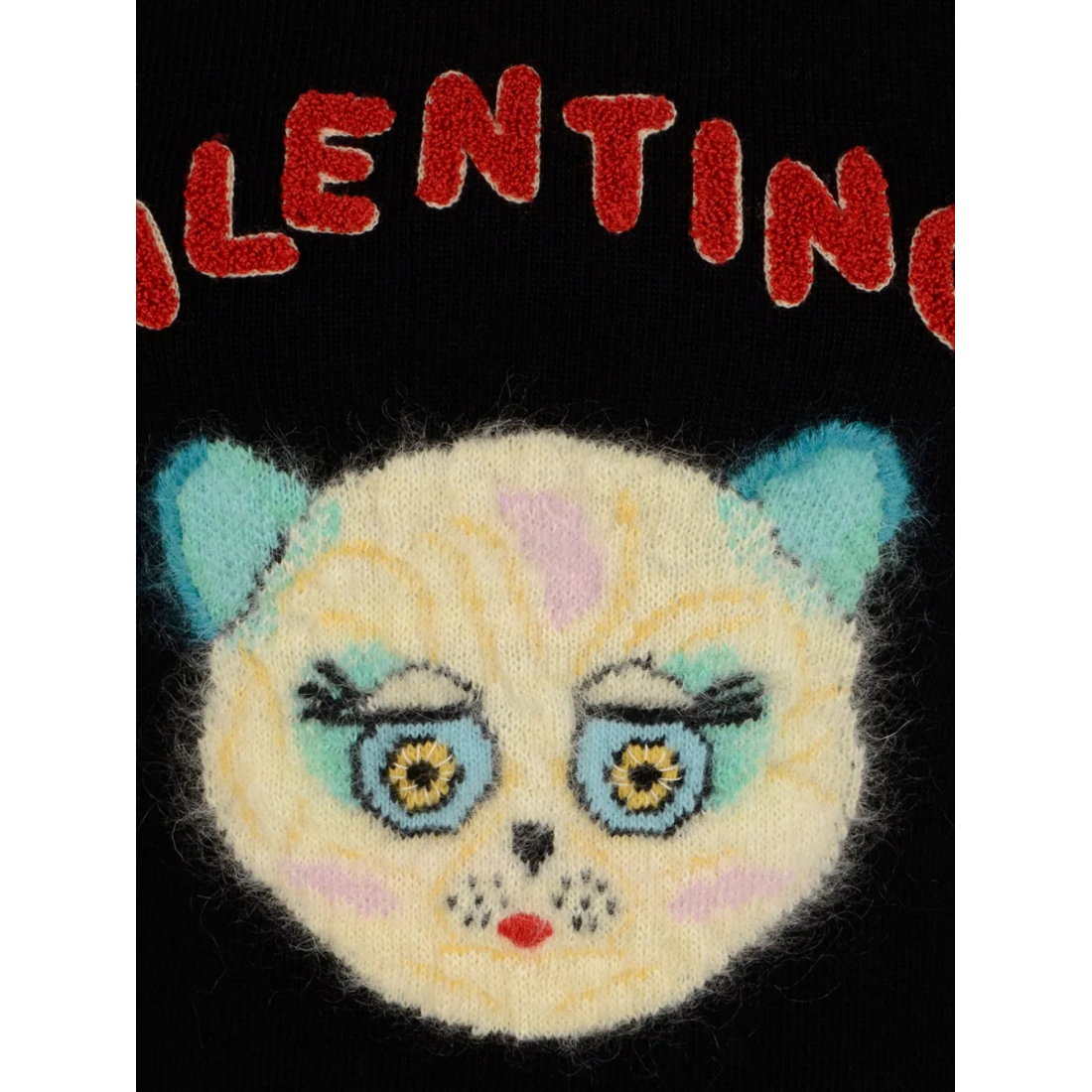 Women's 'Cat-Embroidered Striped' Sweater