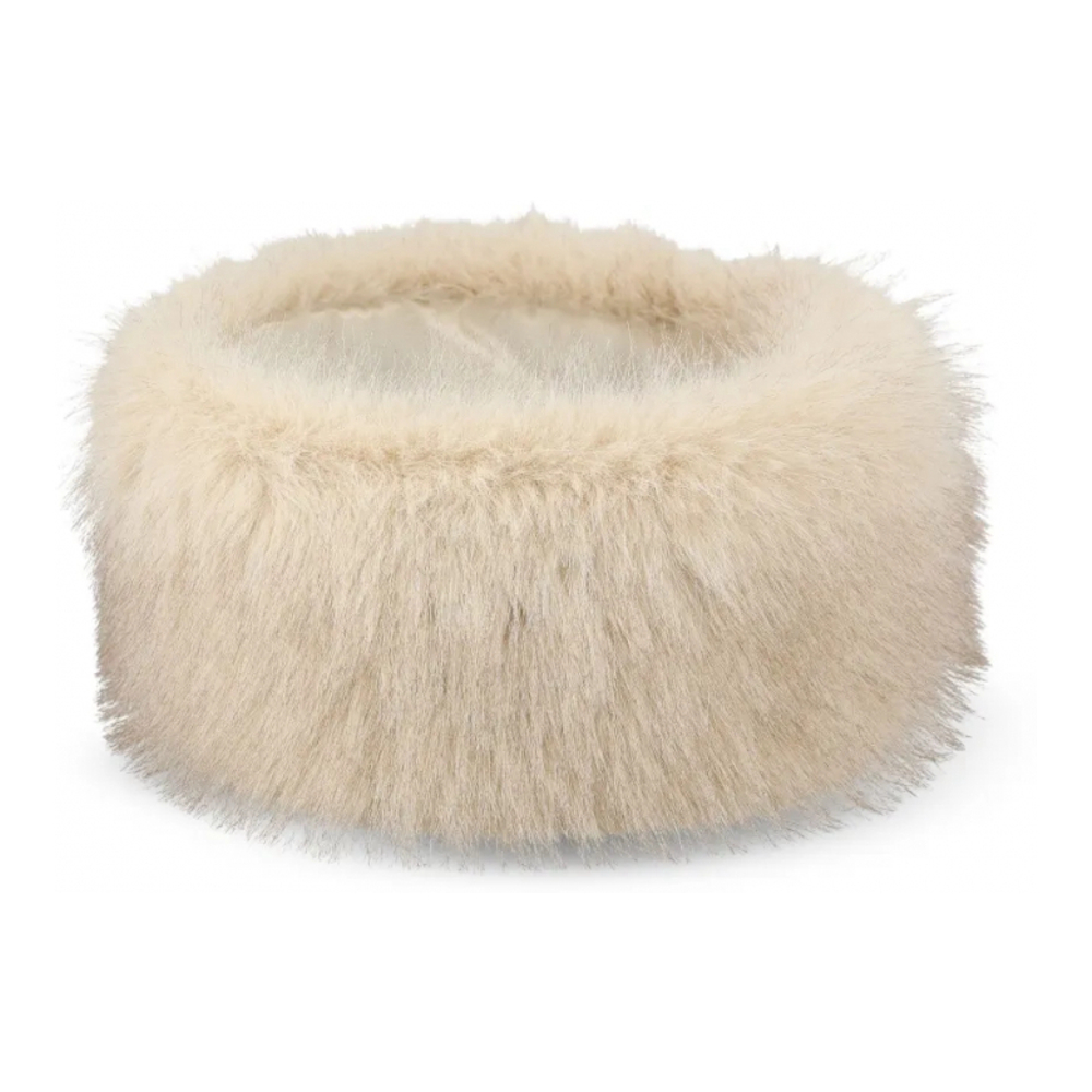 Chapeau 'Faux-Fur Logo-Plaque' pour Femmes