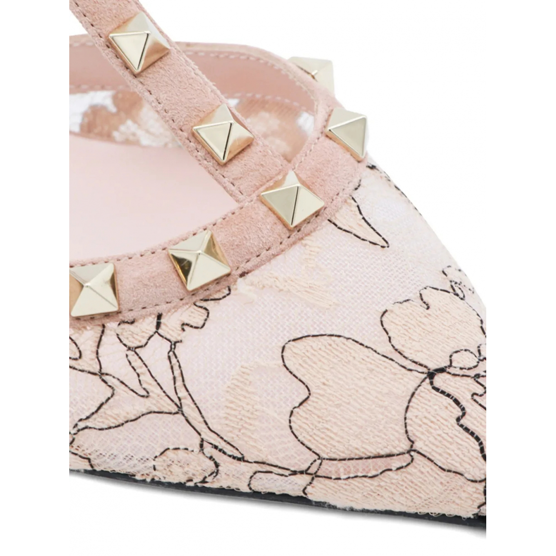 Women's 'Rockstud Lace-Pattern Stud' Pumps