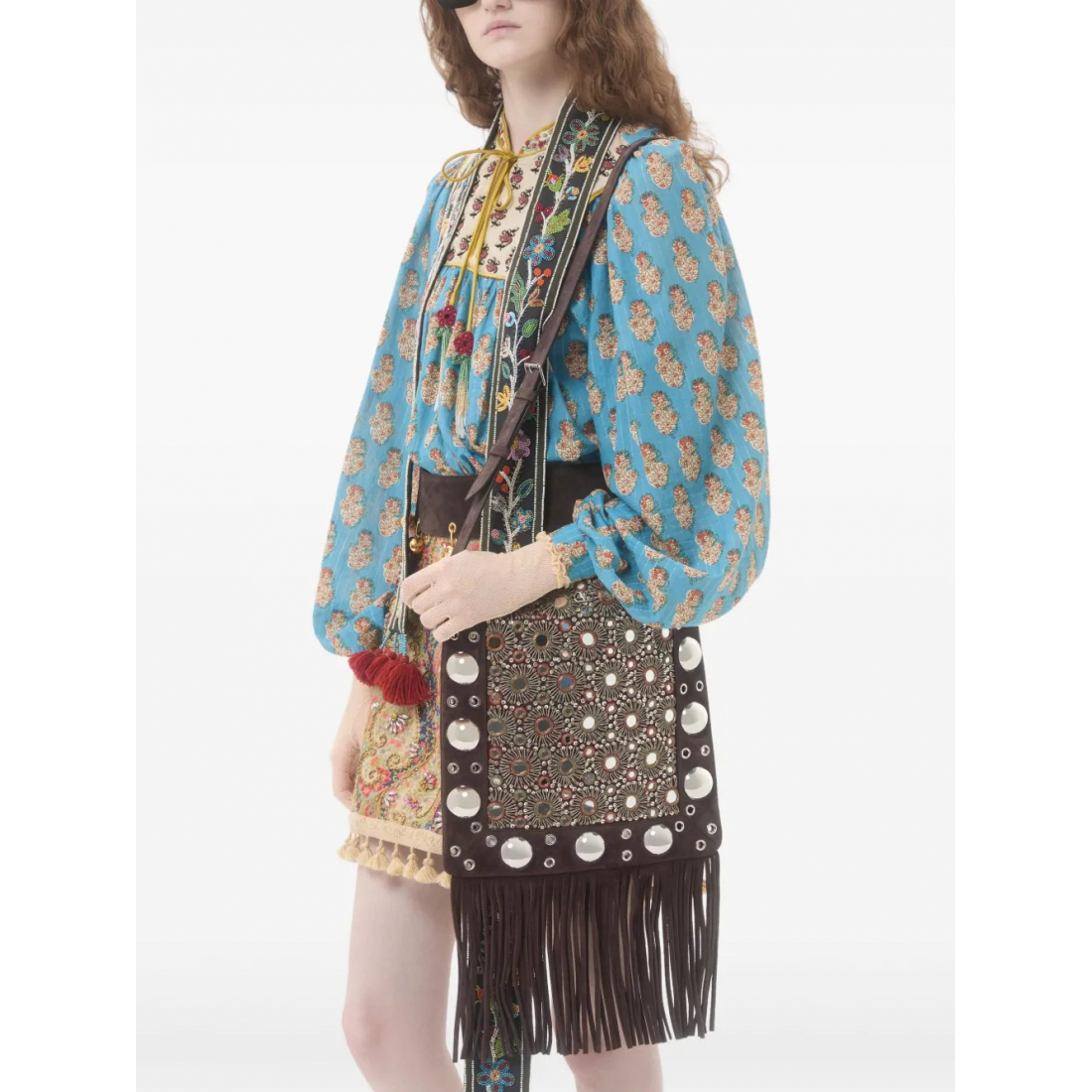 Sac à bandoulière 'Embroidered' pour Femmes