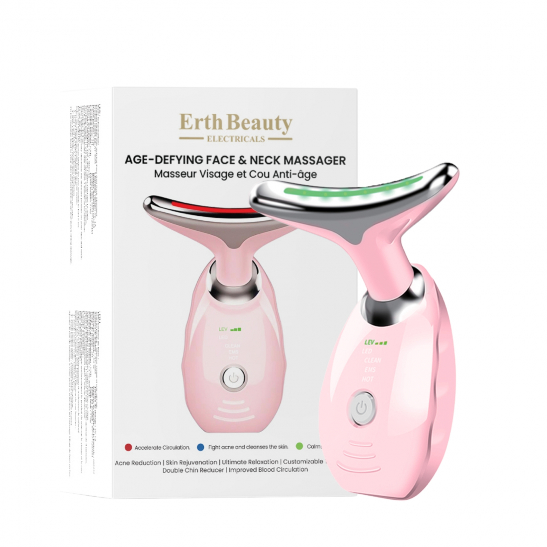 Masseur de nuque 'Age -Defying Face And Neck Massager Pink'