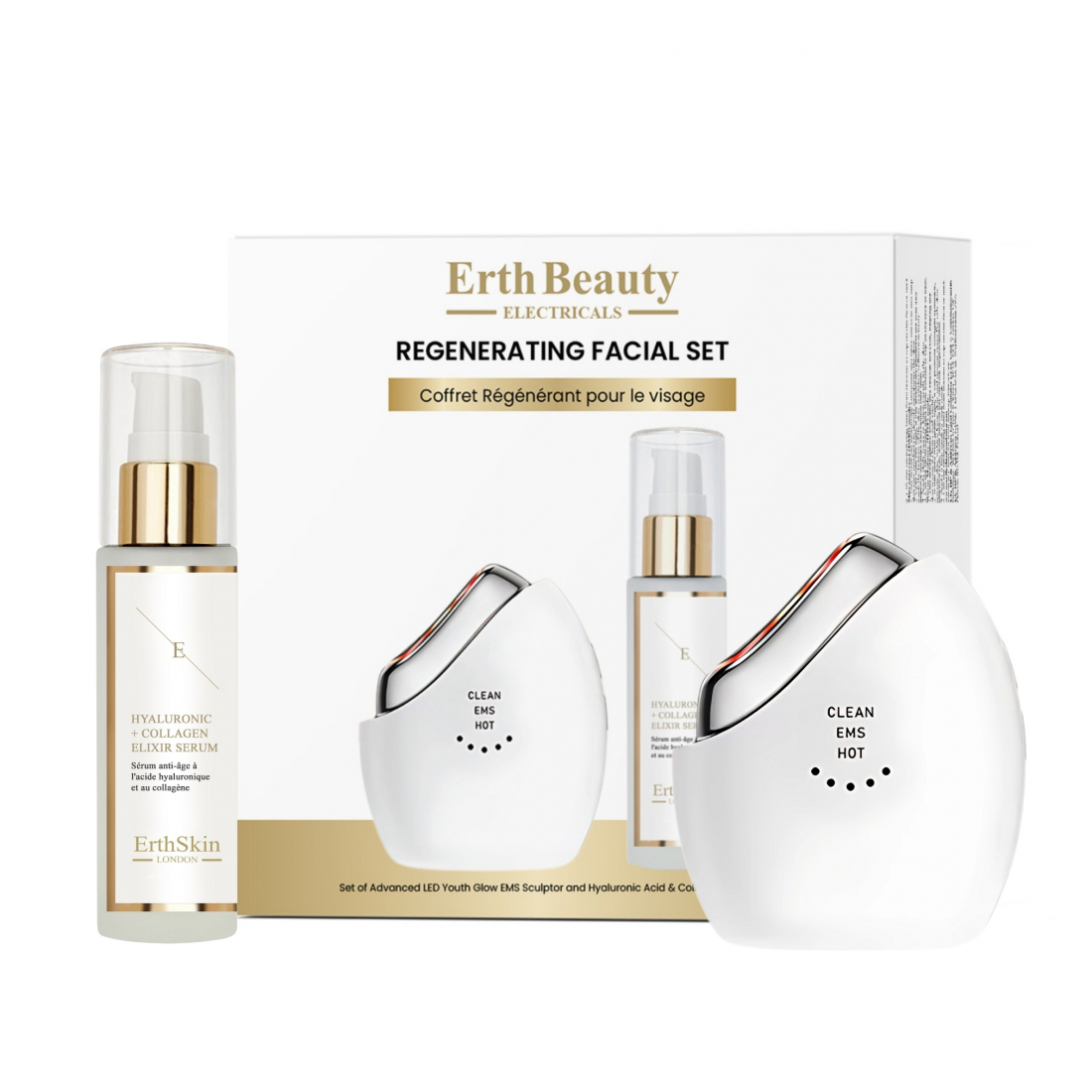 Set Nettoyant Électrique pour le Visage 'Regenerating Facial Set (Advanced Led Youth Glow Ems Sculptor + '
