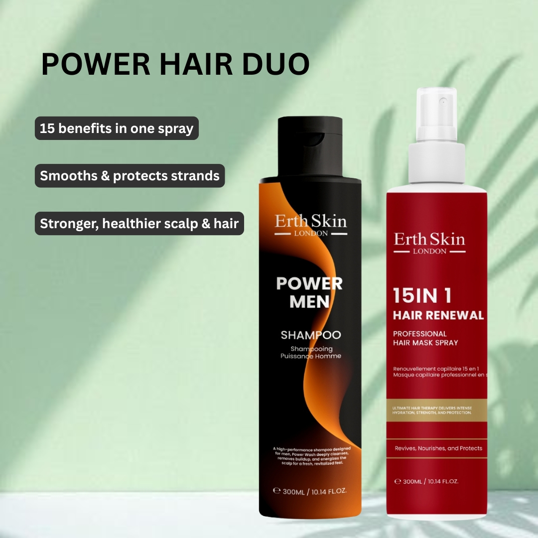 Set de soins pour hommes 'Power Hair Duo' - 300 ml, 2 Pièces