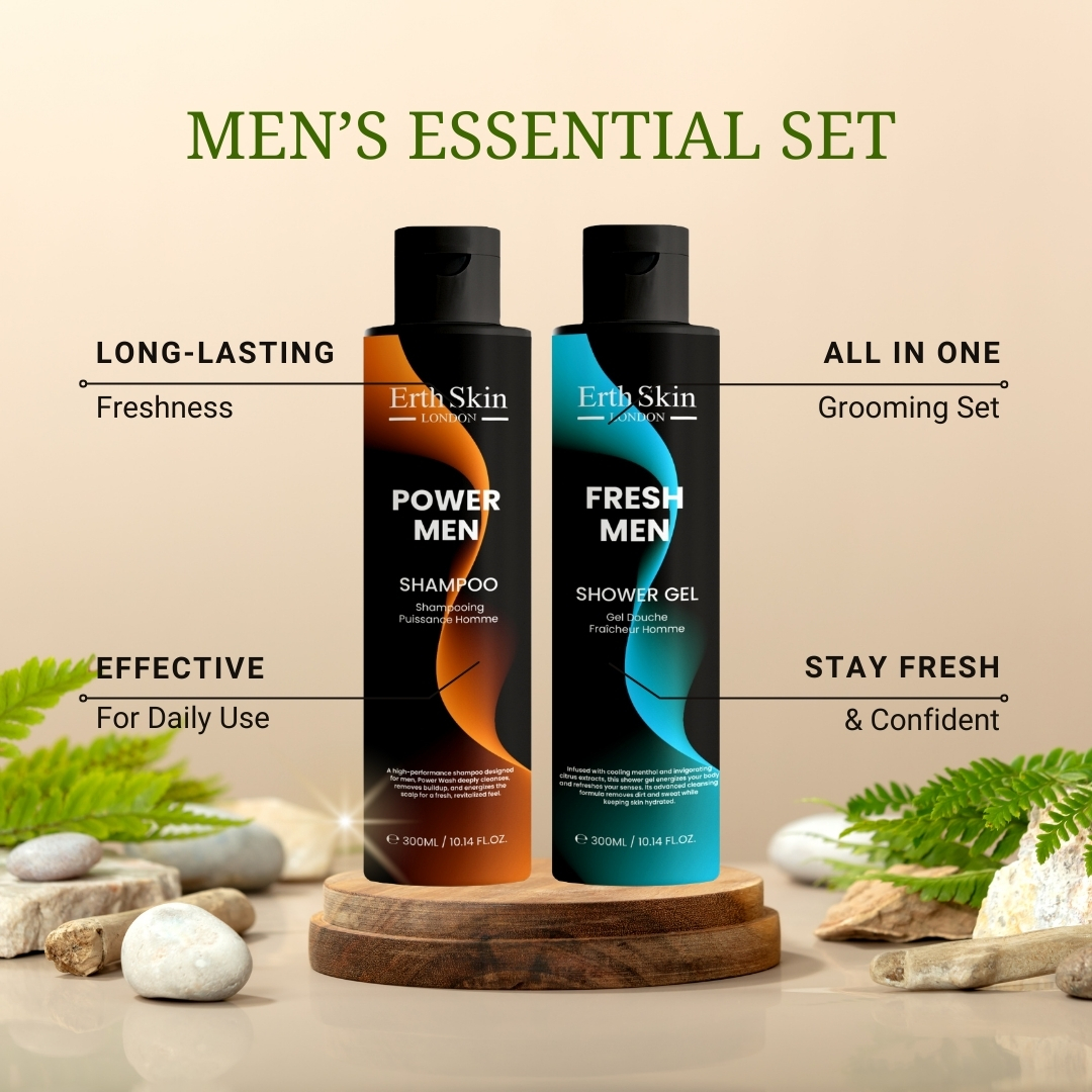 Set de soins pour hommes 'Essential' - 300 ml, 2 Pièces