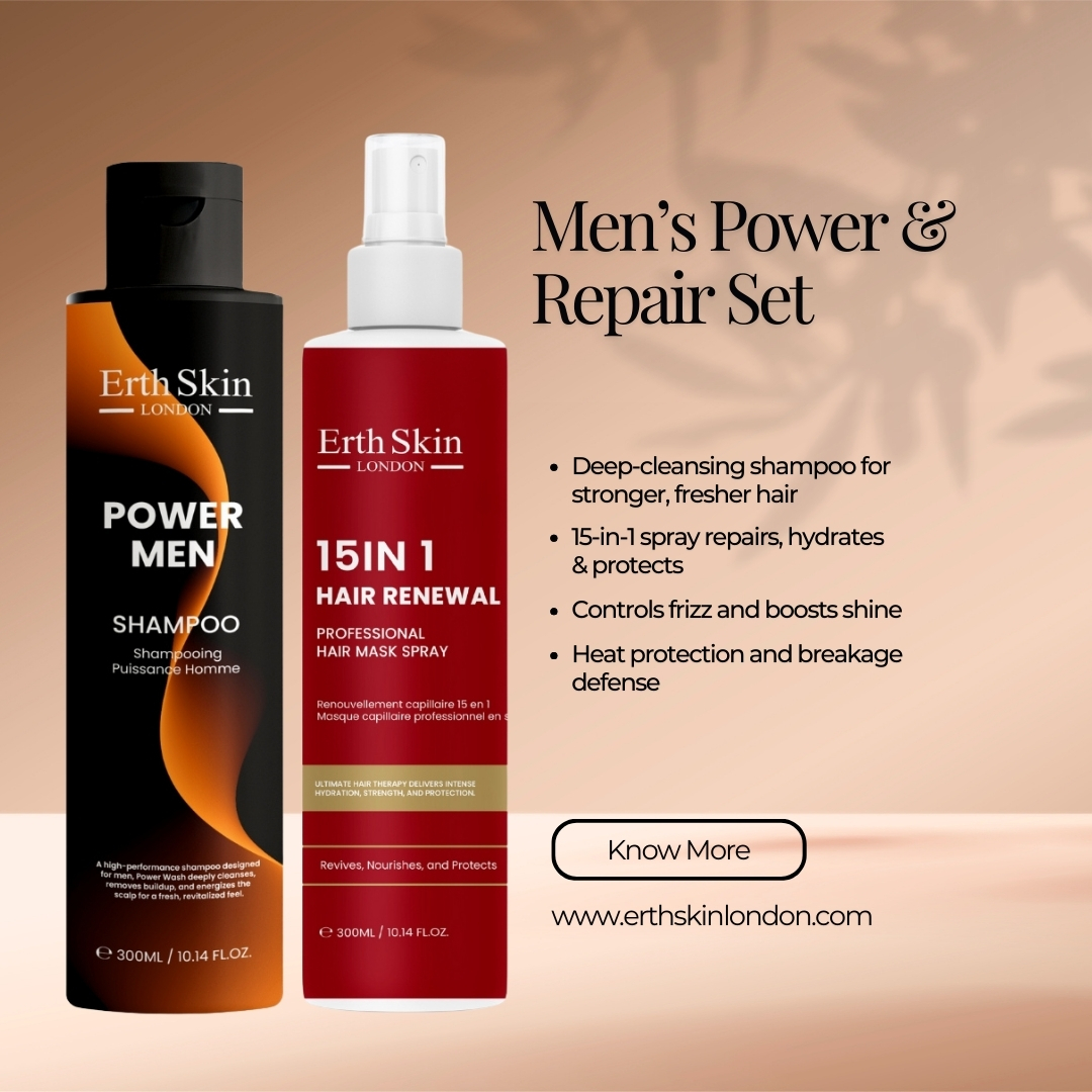 'Men's Power & Repair' Hair Care Set - 300 ml, 2 Pieces