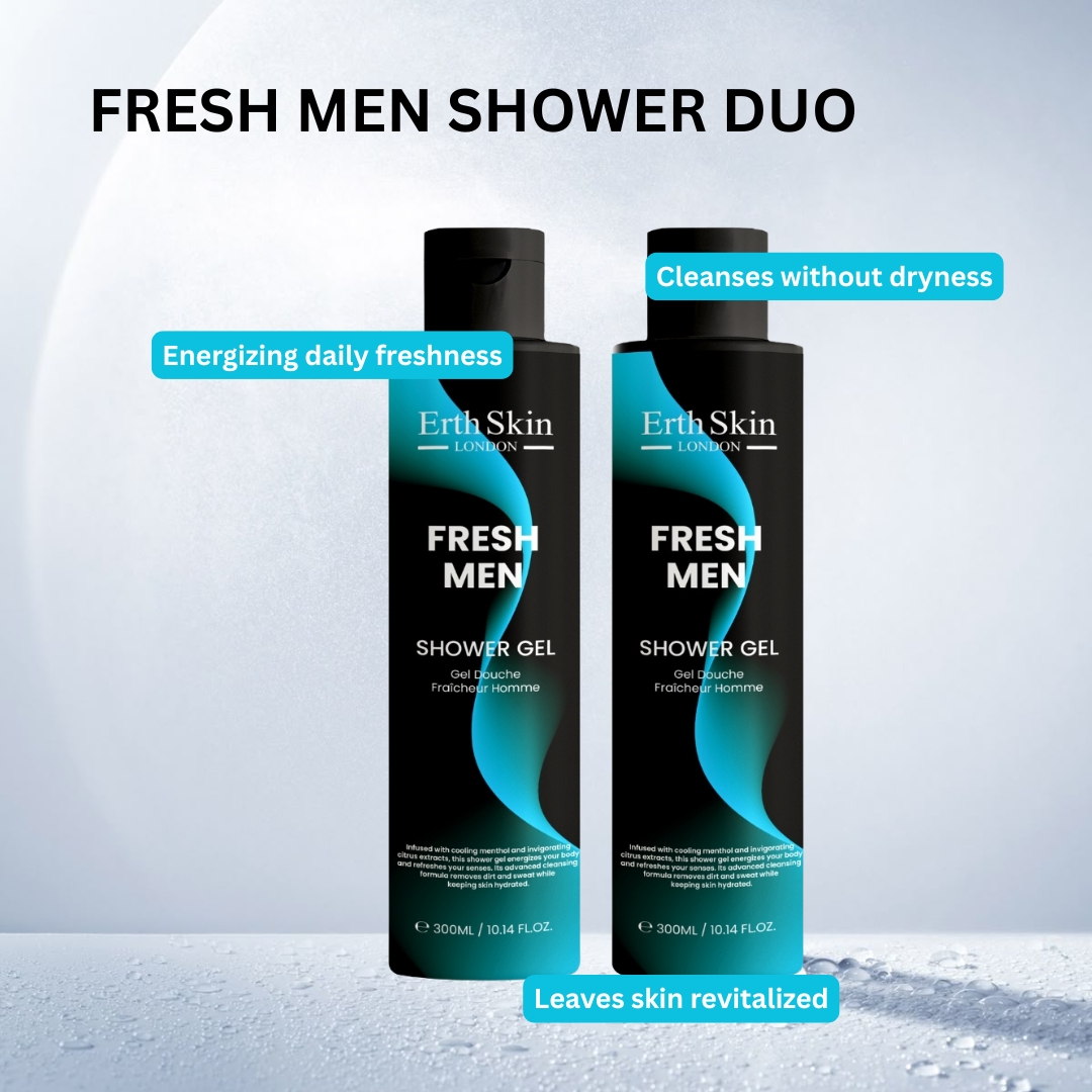 'Fresh Men Duo' Shower Gel - 300 ml, 2 Pieces