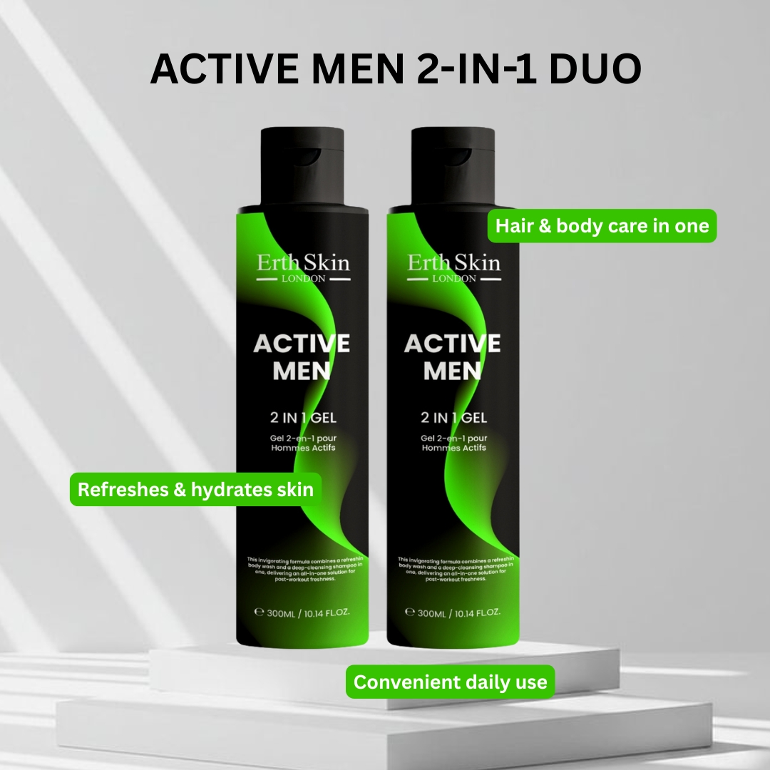 'Active Men 2 In 1 Gel Duo' Body Care Set - 300 ml, 2 Pieces