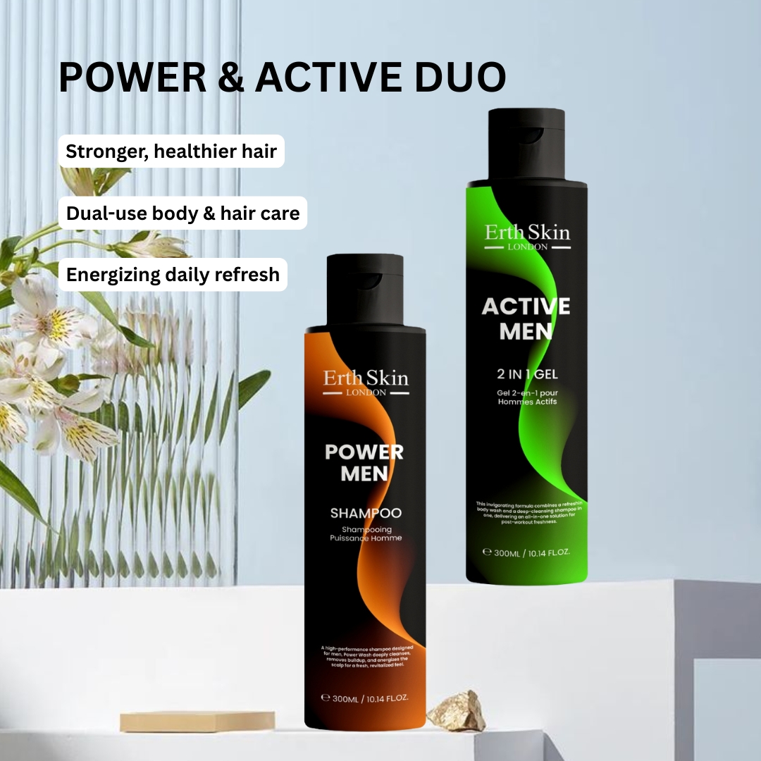 Set de soins pour hommes 'Power Men Duo' - 300 ml, 2 Pièces