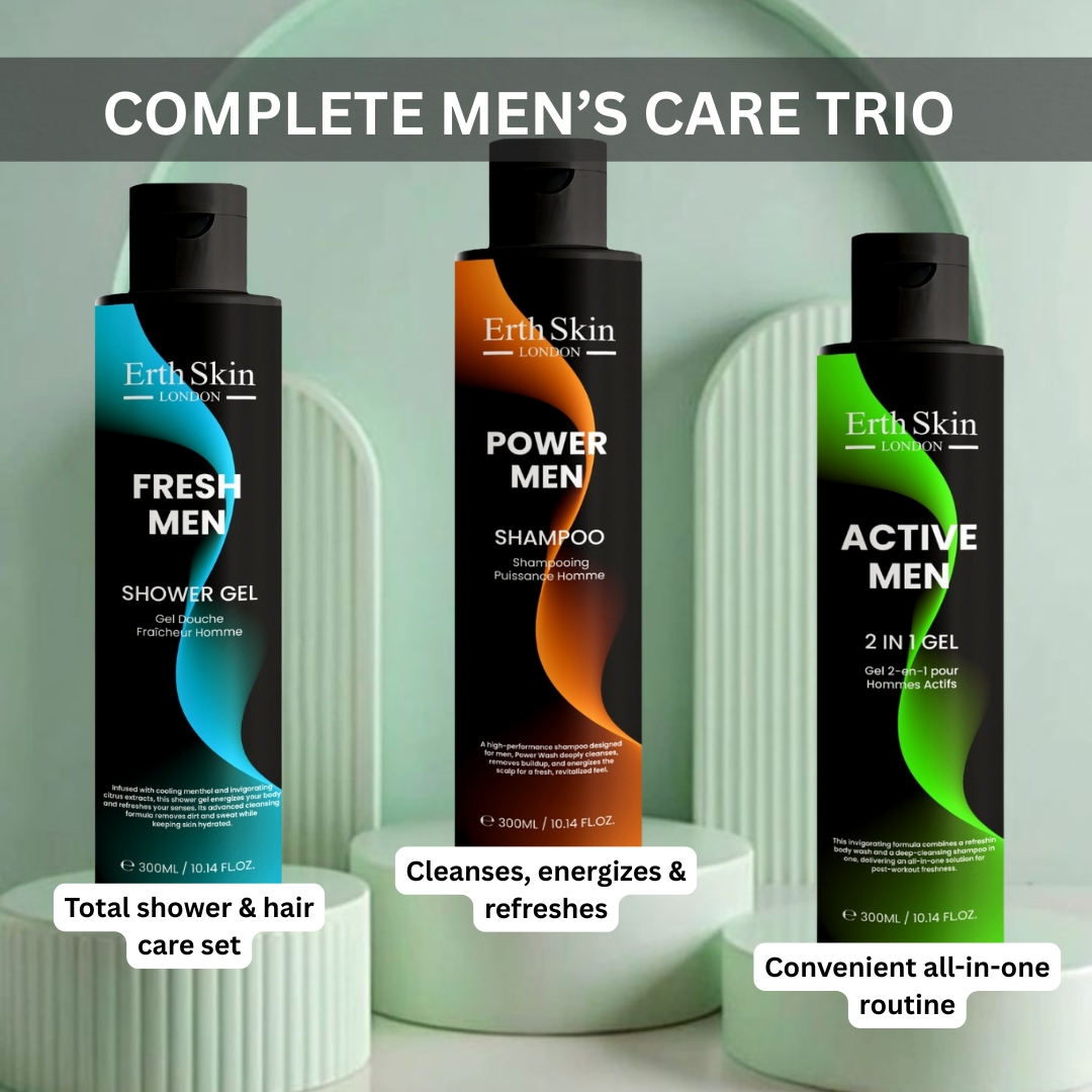 Set de soins pour hommes 'Complete Men Care Trio' - 300 ml, 3 Pièces