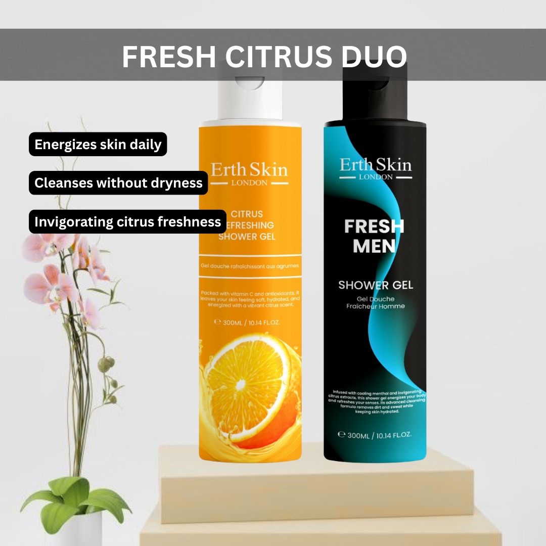 Set de soins pour hommes 'Fresh Citrus Duo' - 300 ml, 2 Pièces