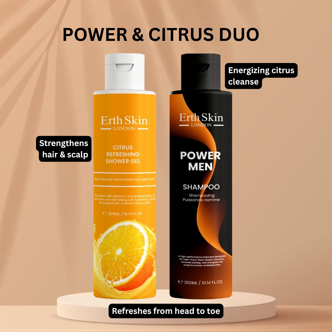 Set de soins pour hommes 'Power & Citrus Duo' - 300 ml, 2 Pièces