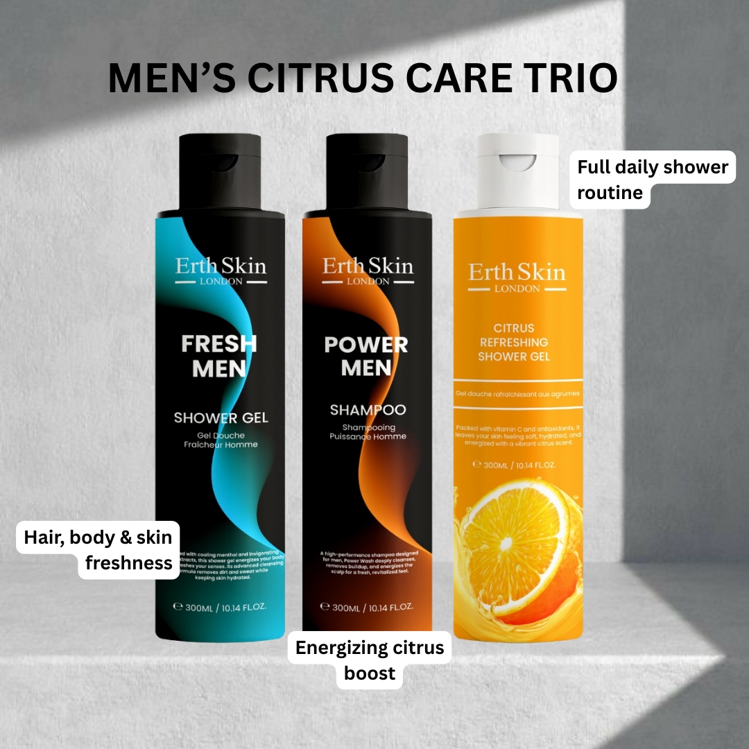 Set de soins pour hommes 'Citrus Care Trio' - 300 ml, 3 Pièces