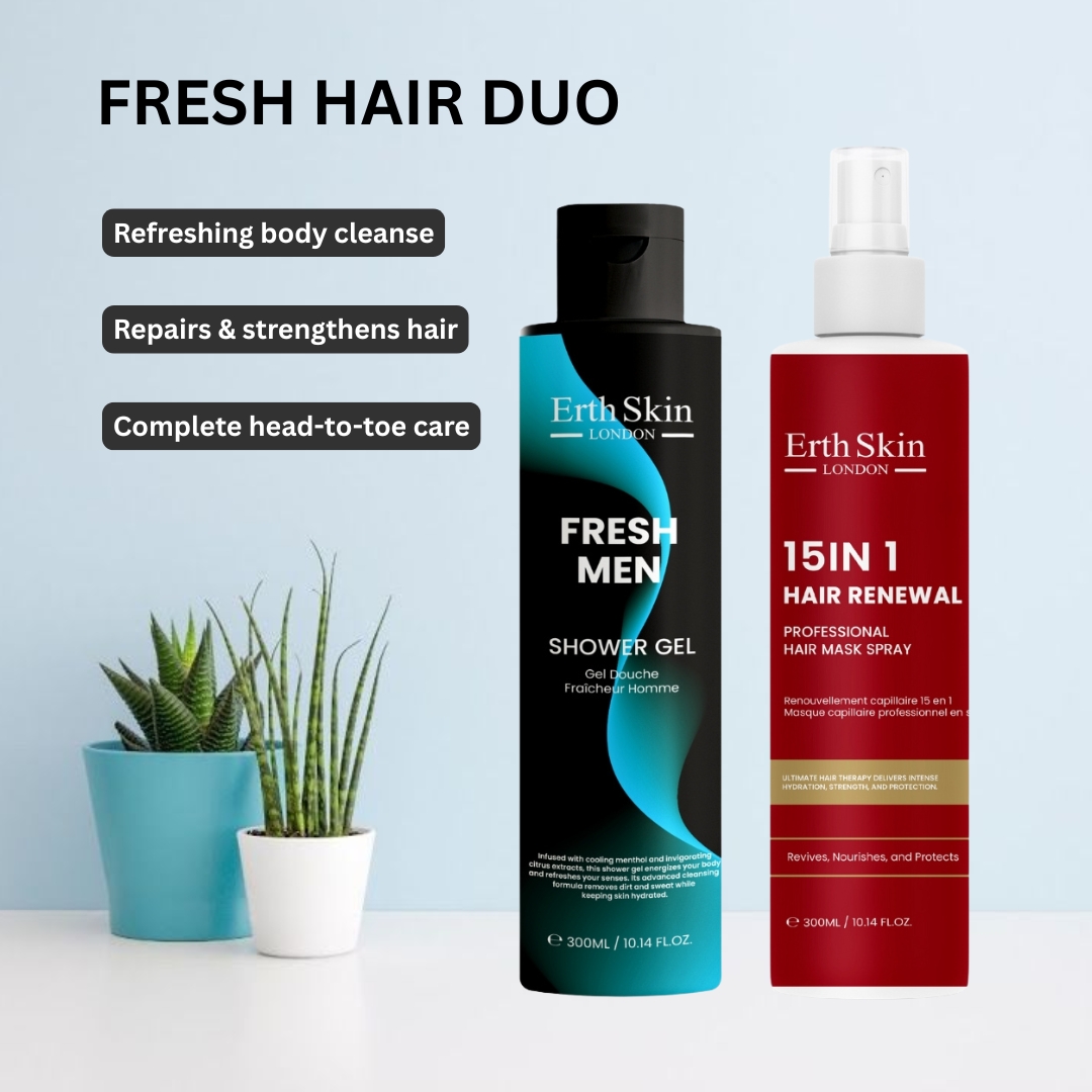 Set de soins pour hommes 'Fresh Hair Duo' - 300 ml, 2 Pièces