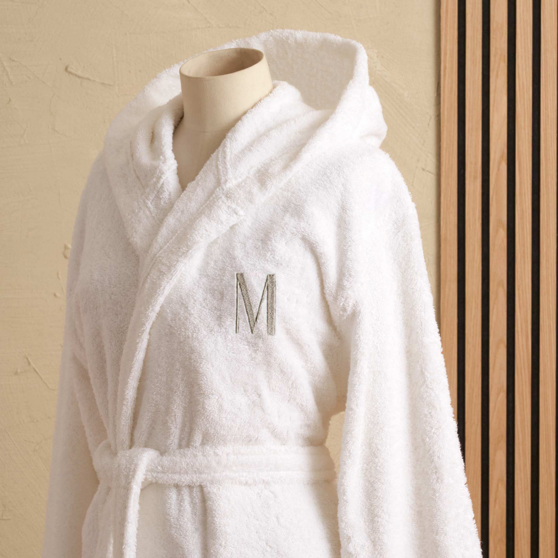 Monogram Hooded Bathrobe White M