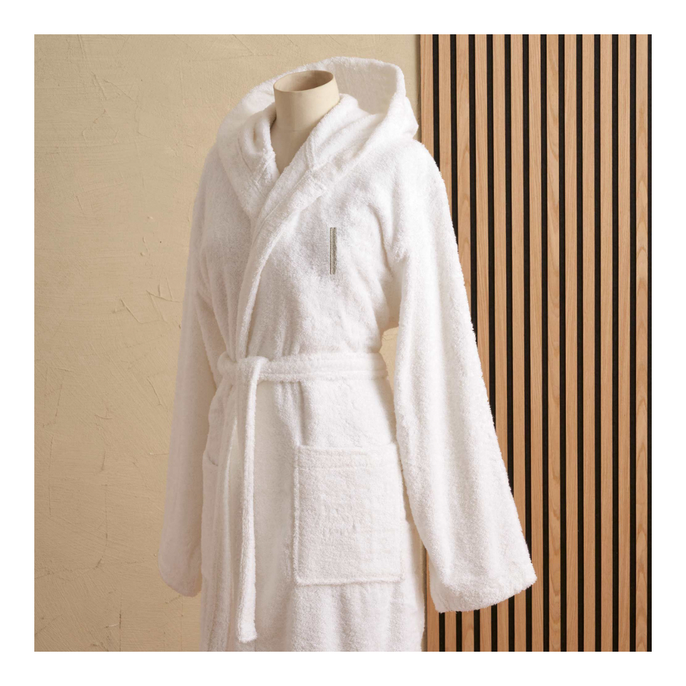 Monogram Hooded Bathrobe White I