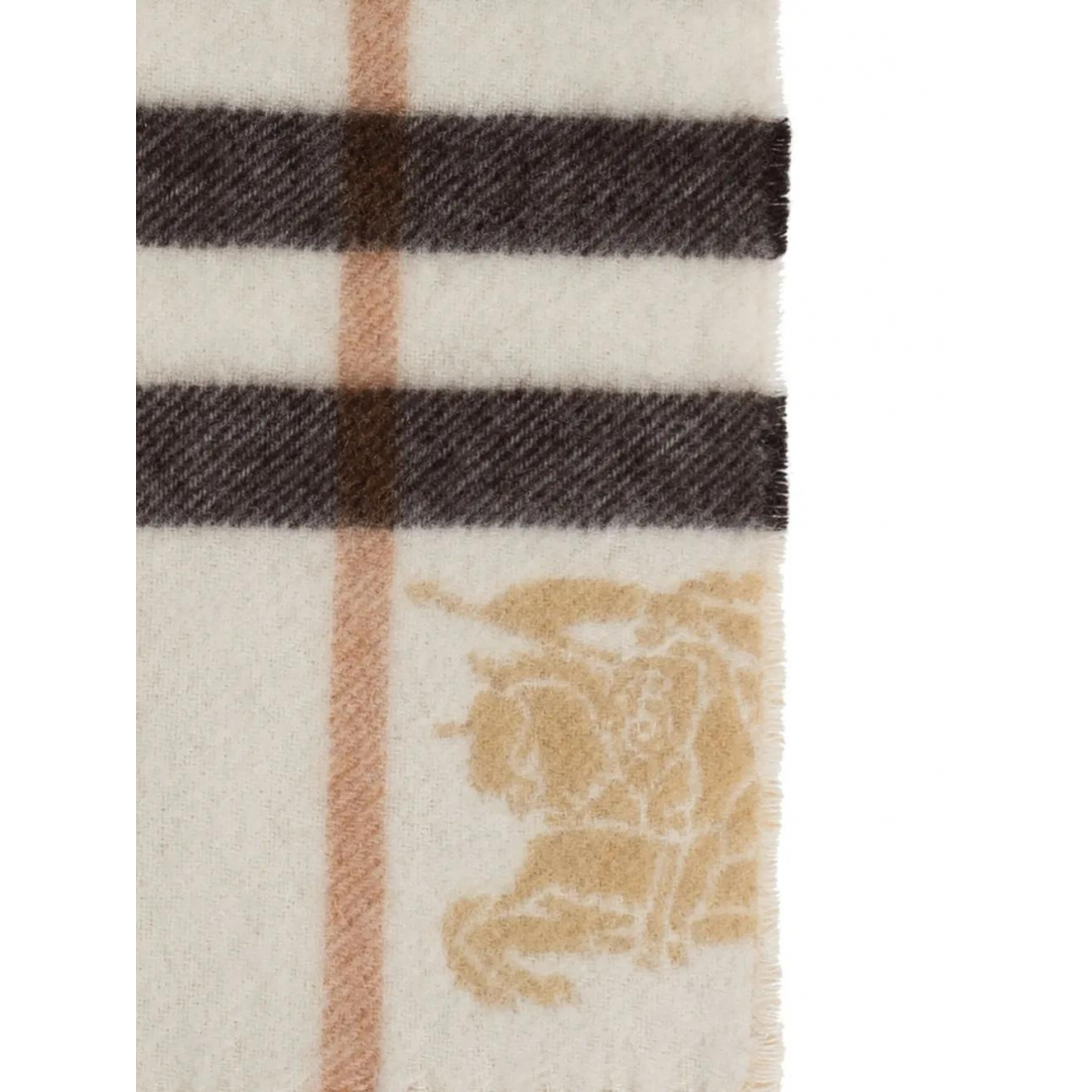 Foulard 'Check-Pattern Fringed-Hem' pour Hommes