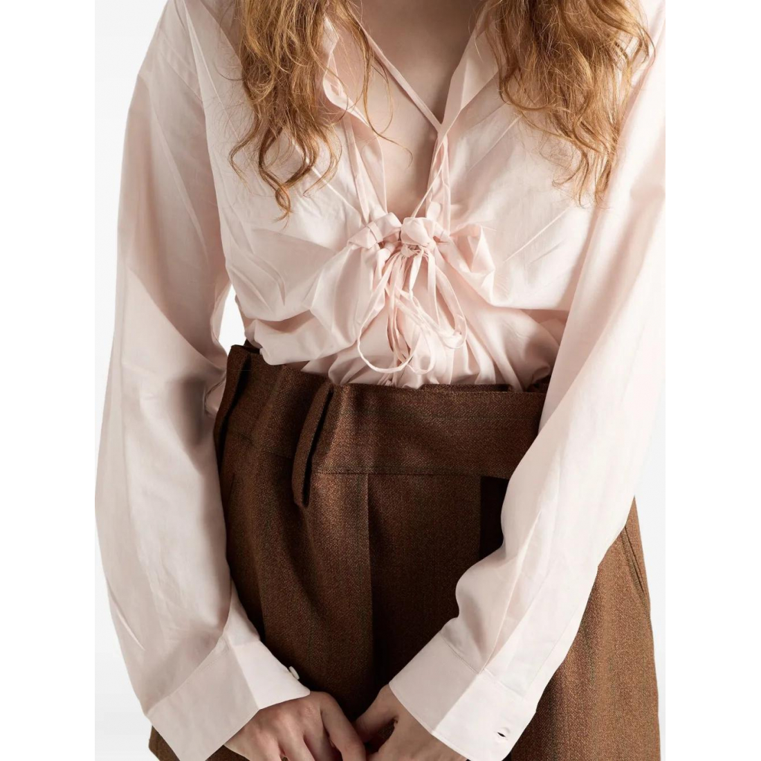 Chemise 'Lace-Up' pour Femmes