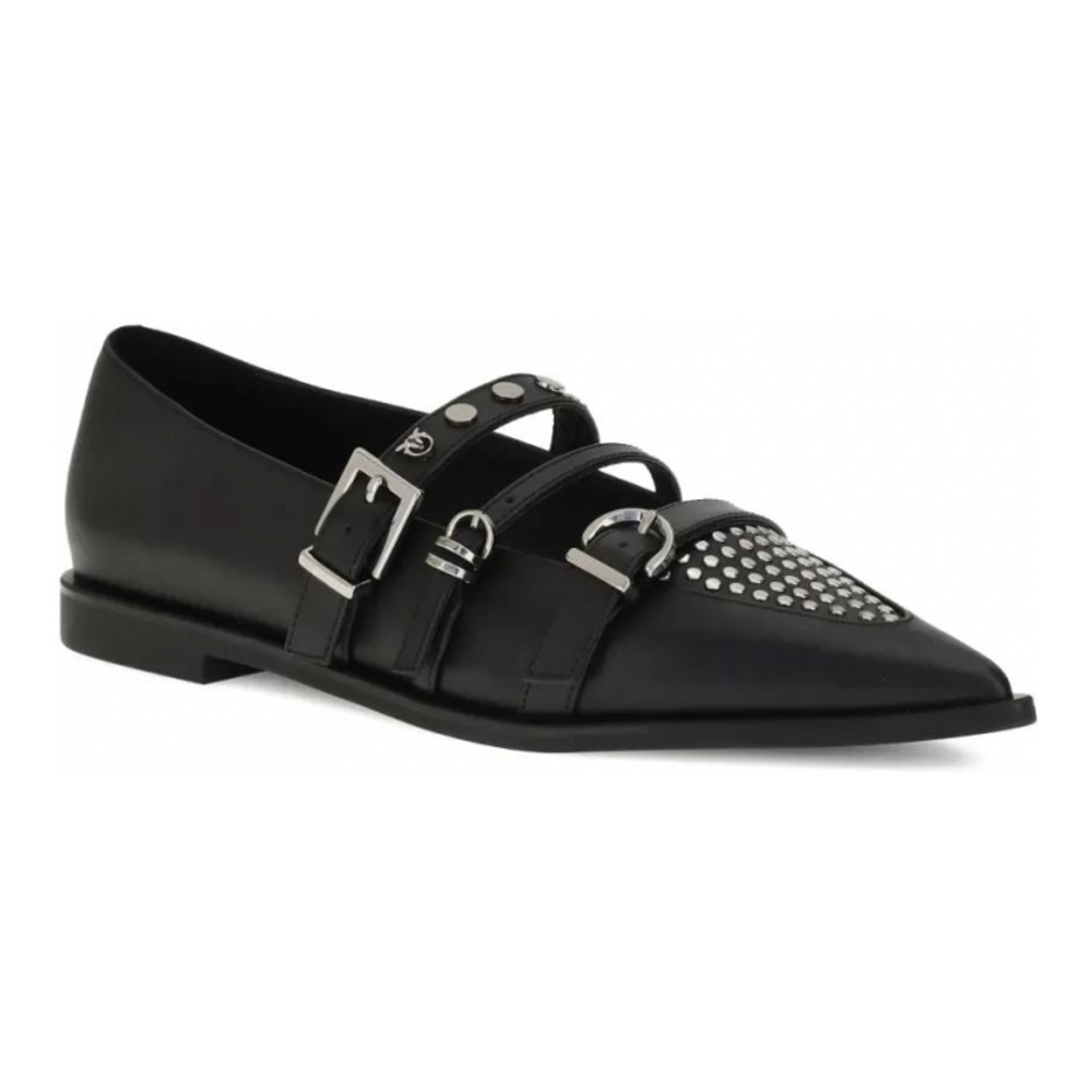 Women's 'Pointed-Toe Buckle' Ballerinas