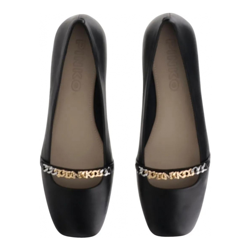 Women's 'Chain-Embellished' Ballerinas