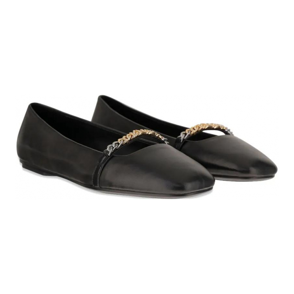 Women's 'Chain-Embellished' Ballerinas