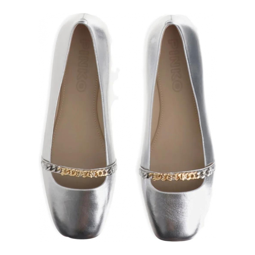 Women's 'Chain-Embellished' Ballerinas