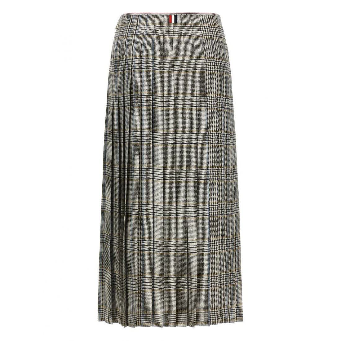 Women's 'Houndstooth-Pattern Pleated' Midi Skirt