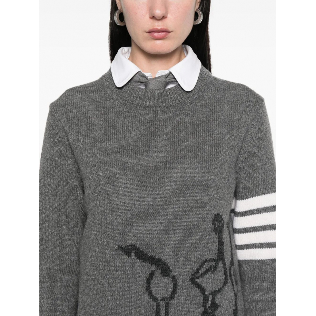 Pull 'Geese-Intarsia Crewneck' pour Femmes