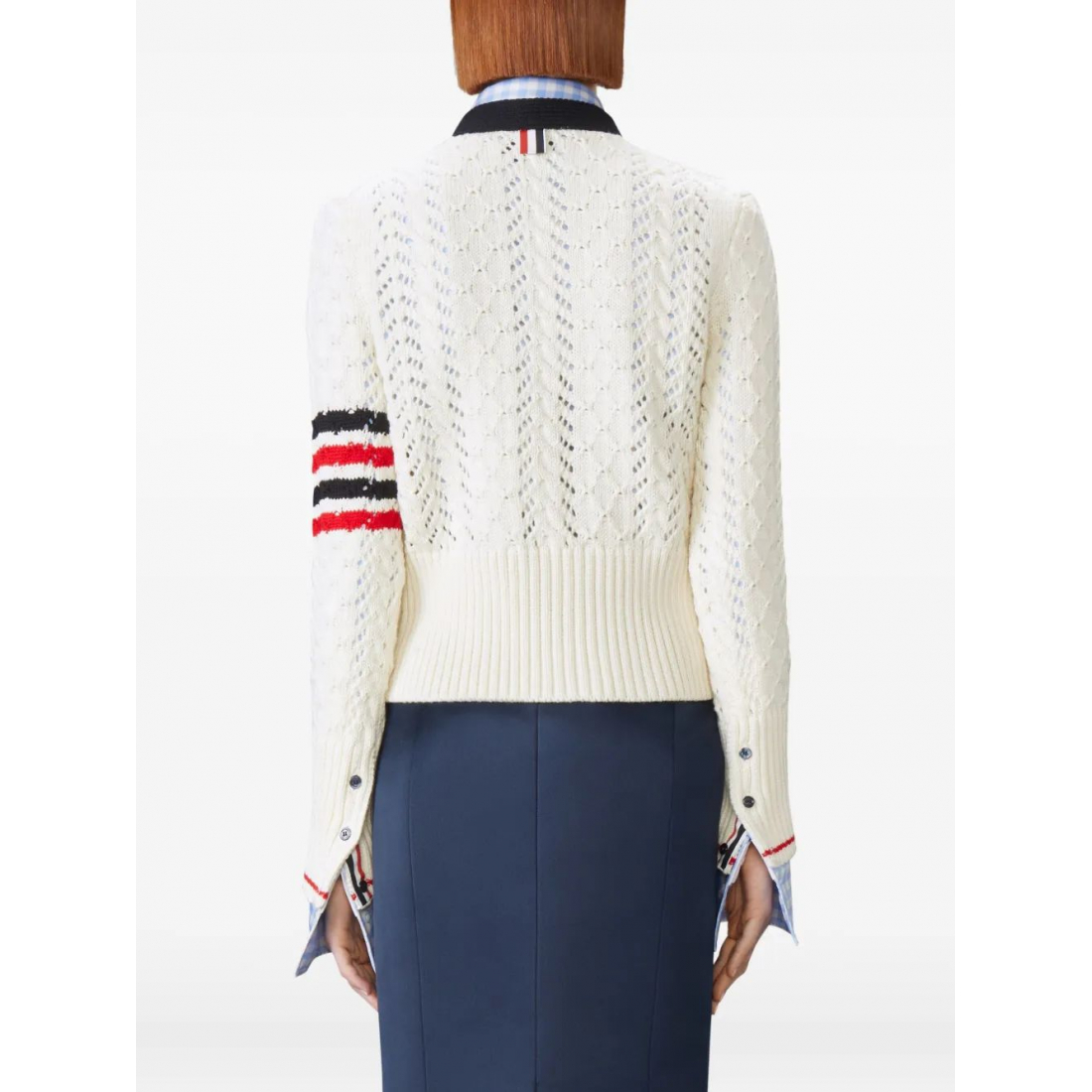 Cardigan 'Cable Pointelle-Stitch 4-Bar' pour Femmes